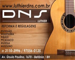 Logotipo de Luthieria DNS - Conserto de Instrumento de cordas em contagem