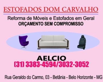 Logotipo de Estofados Dom Carvalho - Reforma de sofá no bairro Betânia