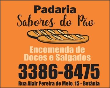 Logotipo de Padaria no bairro Betânia - Sabores do pão