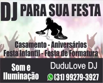 Logotipo de Dudu Love - DJ para festa em BH