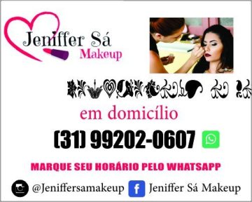 Logotipo de Maquiagem e Penteado Profissional Jeniffer Sá - No bairro Buritis