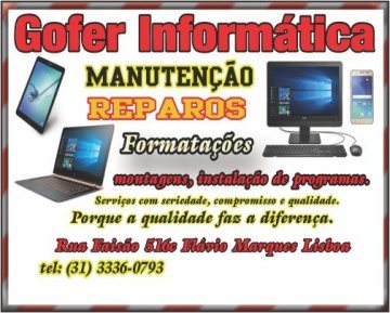 Logotipo de Gofer Informática - Assistência técnica de informática no bairro Milionários