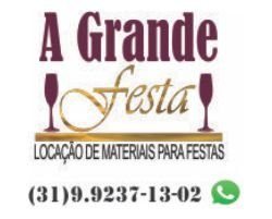 Logotipo de A  Grande festa locações - Aluguel de mesas e cadeiras para festas no bairro Betânia BH / MG