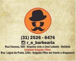 Logotipo de R&E Barbearia