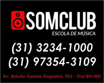 Logotipo de Escola de Música no bairro Barreiro Belo Horizonte MG - Som Club