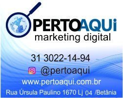 Logotipo de Perto Aqui - Marketing digital em bh